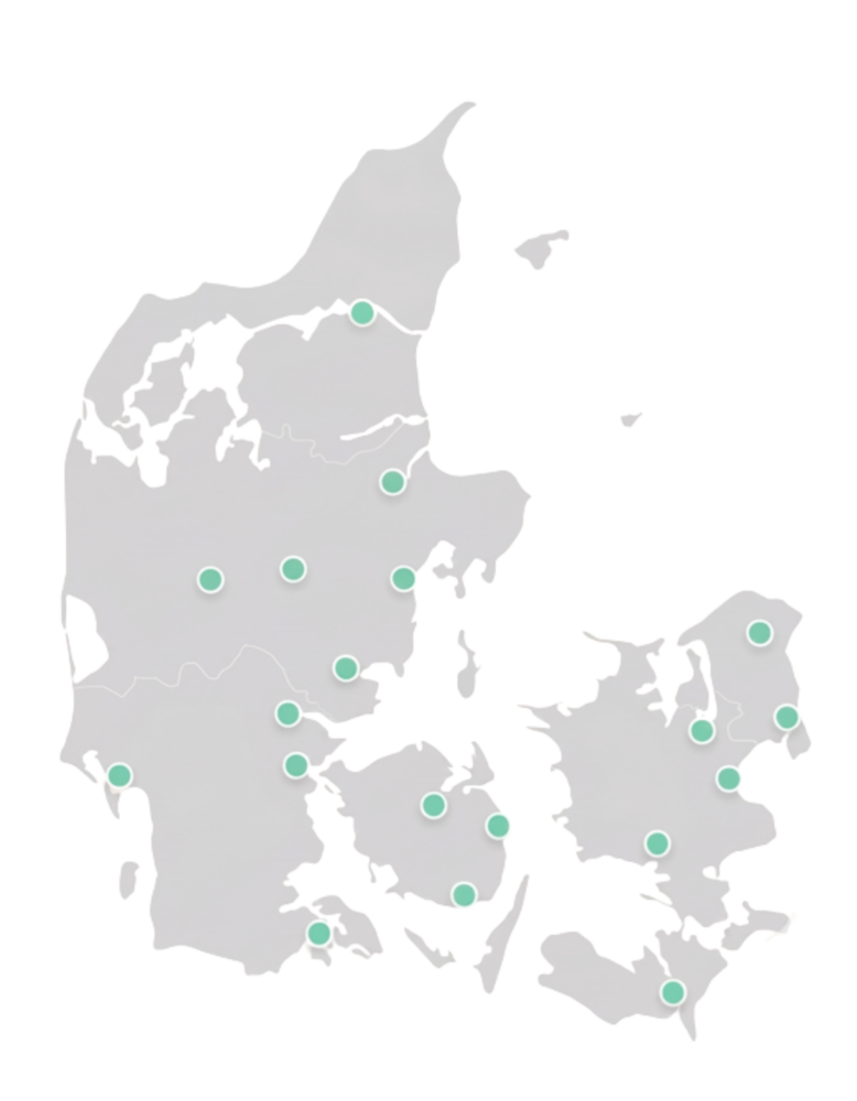 Kort over Danmark